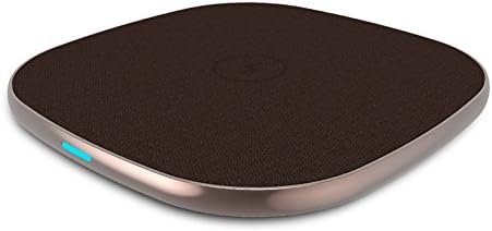 Wireless Charger 7.5w【Metal-Frame&amp;Leather Surface】 Wireless Charging Pad for iPhone X/8/8 Plus 10w Wireless Charger for Samsung Galaxy S9/S9+/S8/S8+/S7 Edge/S6 Edge+/Note 8/7/5