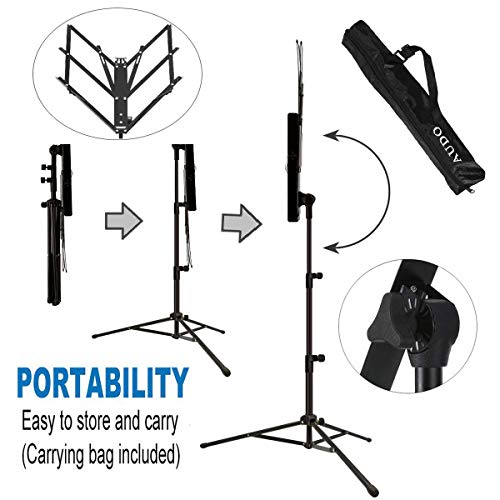 3 Music+Stand+Audo+Folding+Carry