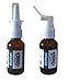 Amber Glass Empty Nasal and Oral Sprayer for Colloidal Silver and Saline Applications, Empty 30ml (1oz) 2-Pack