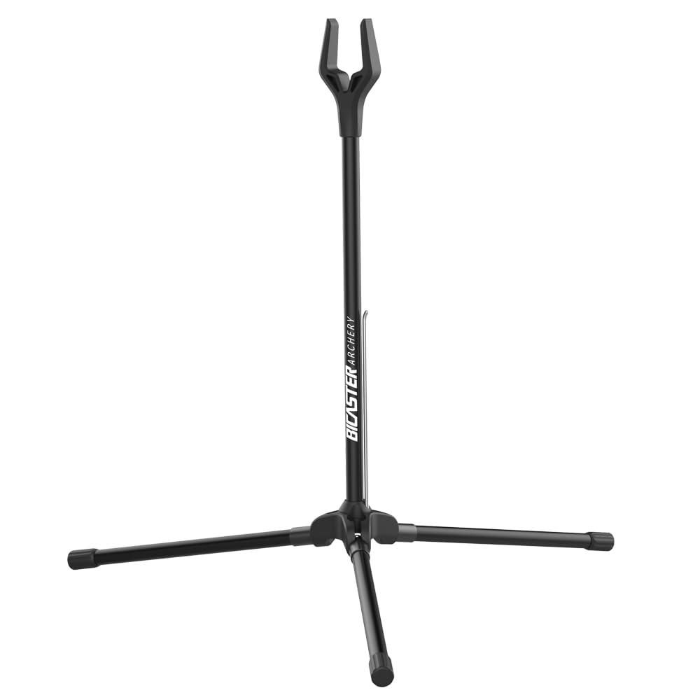BICASTER Archery Tripo Bow Stand Fiberglass Black