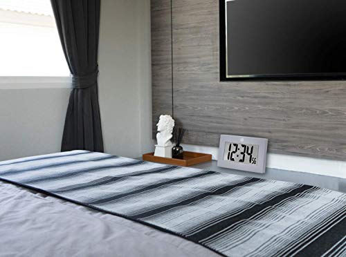 image for Marathon Large Digital Wall Clock with FoldOut Table Stand. Size is 9 