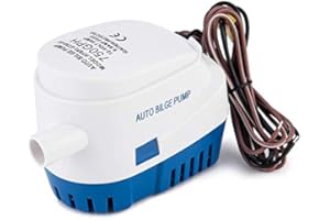 750gph Auto Boat Bilge Pump 12V, Fully Automatic Submersible Bilge Water Pump with Float Switch, All-in-one Marine Bilge Pump
