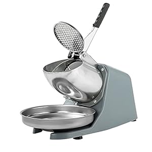 Professionele Dubbele Messen Roestvrijstalen Ijsscheerapparaatmachine, Elektrische Ijsbrekersmachine 187 Lbs/H…