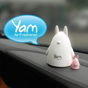 Yam Totoro Aroma Air Freshener (White)