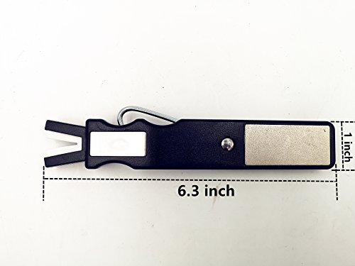 TIPU Multi Function Ice Skate Sharpener, Skate Sharpener & Lace Tightener, Re-Edger Skate Sharpener for Ice Hockey Skate, Quick Repairs Before Ice Skating - Thumbnail 2