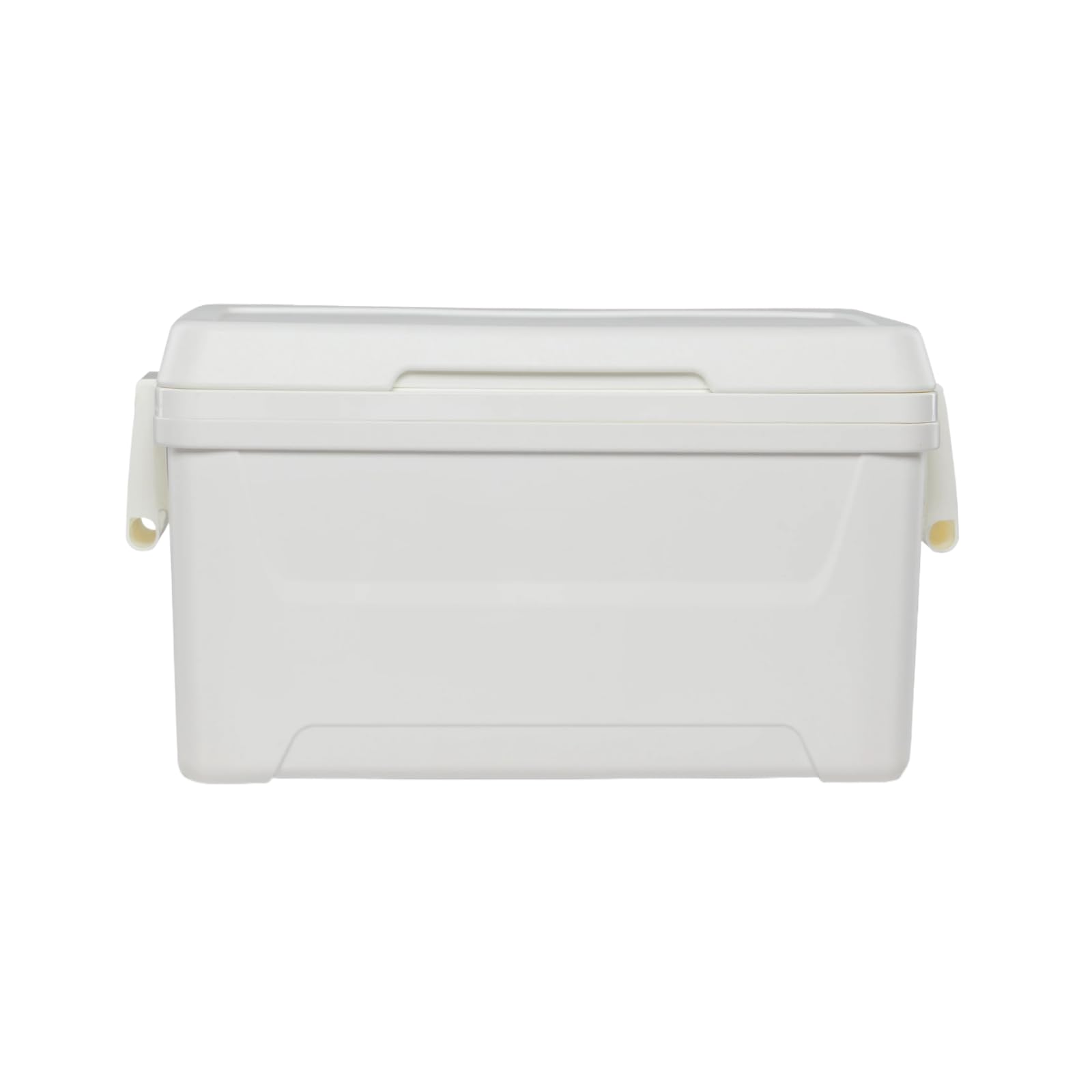Photo 1 of ***used***Hard-Sided Ice Chest Cooler, 48 Quart, White, 76 Can Capacity, Swing-up Handle for One-Handed Carrying