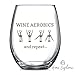 Funny Wine Glasses, Unique Wine Glasses, Fun Stemless Wine Glass, Cute Wine Glasses, Best Friends Wine Glass with Sayings, Wine Gift, Funny Gifts for Friends, Novelty Gifts for Party Decor for Women