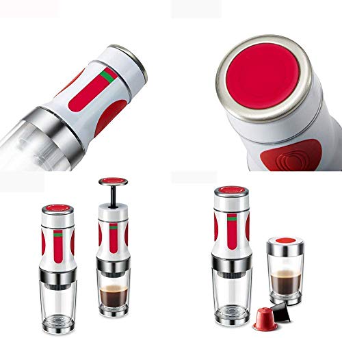 1yess Kaffee-Maschine, beweglicher Handpresse Kaffeemaschine, Minihand Espresso Pods Kaffee-Kapsel-Maschine, Kapsel… – Bild 4
