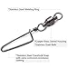 Dr.Fish 20 Pack Ball Bearing Snap Swivels Fishing Tackle Coastlock Snap Swivel Saltwater Fishing Swivels Stainless Steel Rust Resistant Freshwater Saltwater Fishing Gear Accessories 440LB