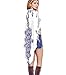 Mansy women's Floral Print Cardigan Beach Cover Up Kimono Blouse Top