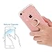 eBoot Phone Finger Grip Ring Stand with 360 Degree Rotation, No Loose Smartphones Metal Holder for Mobile Cell Phone (Rose Gold)