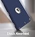 Hocase Compatible with iPad 5th/6th Generation Case, High-Impact Shock Absorbent Dual Layer Silicone+Hard PC Bumper Protective Case - Navy Blue/Grey