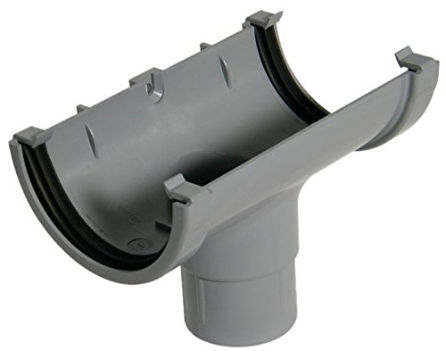 O' SO EEZY 76mm (Running Outlet) Grey Miniflo Guttering for shed, Porch, Conservatory, Out Building, etc Full Range