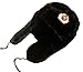 Black Fur Winter Ushanka Hat with RED STAR Emblem X-LARGE