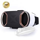 Sunnyfair 3D VR Headset Virtual Reality Glasses For Play Your Best Mobile Games & 360 Movies , More Comfortable VR Glasses Goggles Plus Special Adjustable Eye Care System