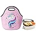 Birsppy Unicorn Lunch Box for Girls, Durable Kids Lunch Bag for School Travel or Picnic, Insulated Reusable Meal Container Box for Girls (Pink)
