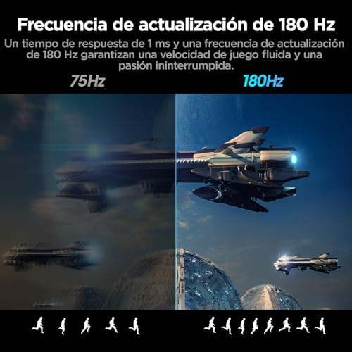 Monitor koorui de 27 polegadas, tela curva 1800r 1920 × 1080 (fhd), 144/165 hz, dci-p3 90%, moldura ultrafina, inclinação ajustável, compatível com hdmi/dp