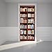 Door Wall Sticker Bookshelf - Self Adhesive Peel & Stick Repositionable Fabric Mural 31