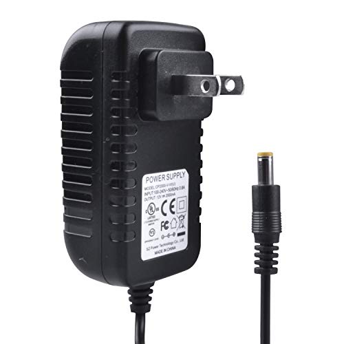 JUNWEN DC Power Supply 12V, LED Strip Lights Adapter, Transformer, UL Listed, 2A, 24W, Portable US Plug Power Converter for 3528 5050 2835 Strip Light
