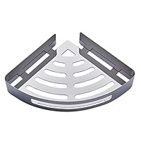 tlongtea65 Home Punch Free Triangle Bathroom Kitchen Corner Storage Rack Shelf Basket Stand
