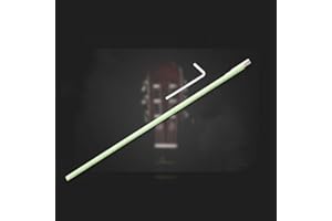 Two-Way Adjustable Guitar Truss Rod for Luthier Use – Dual-Action Steel Rod with Hex Wrench, 420 mm Length, Green Finish, Com