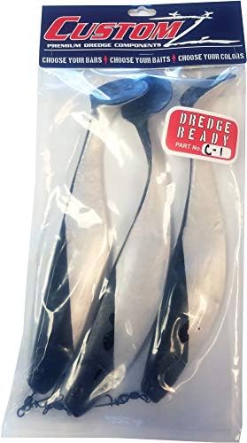 Fish Razr FR210 CustomZ Premium Dredge Ready 3PK rig shad 9.5" Pearl BB