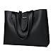 Tote Bag Konpad Womens Handbags PU Leather Shoulder Bag Large tote bag Black and Handbags