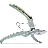 Worth Garden Bypass Pruner 8 Inches Cutting Tool with Japanese SK5 Steel Blade and TPR Ergonomic Handles
