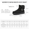 AOMAIS-Womens-Winter-Snow-Boots-Warm-Ankle-Booties-Short-Boots-with-Buckle-Brown-Black