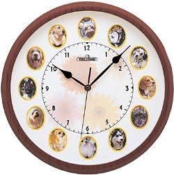 12 Photo Wall Clock Picture Frame