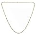 10K Yellow Gold Italian Link Figaro Chain 24" 2mm