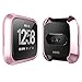 EZCO Screen Protector Case Compatible with Fitbit Versa (6-Pack), Soft TPU Plated Bumper Case All-Around Protective Screen Cover Shell Compatible with Versa Smart Watch