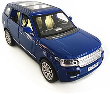 1:32 Land Range Rover Blue Diecast Model Car Sound &amp; Pull Back &amp; Light New in Box