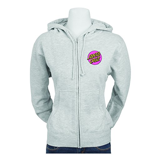 Santa Cruz Other Dot Hooded Zip L/s Sweatshirt Womens Grey H