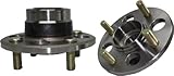 (Both) Rear Wheel Hub and Bearing Assembly - Non-ABS Rear Drum Brakes 4 LUG for 1997-00 Acura EL - [85-91CRX] - 84 Wagovan - [92-00 Civic Rear Drum No Abs] - 85-91 Civic ex.Wagon - 93-97 Civic Del Sol