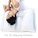 Sleep Yoga Dual Position Neck Design, Hypoallergenic, Ergonomically Designed Cervical Pillow to Help Improve Posture, Flexibility, and Sleep Quality, Medium Soft, White