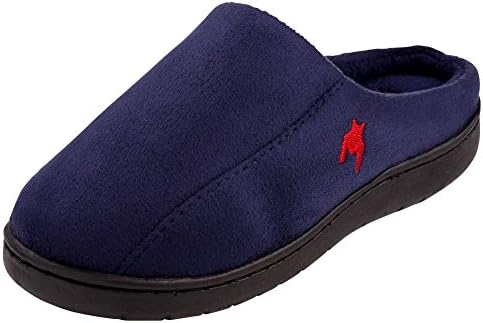 "Beyond boys" Boys New Suade, Comfortable and Relaxing Slip-on Clog Slippers (1-2 Big Kid, Navy)