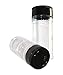 nini-Spice Storage Containers – 6 Small Spice Jar or Empty Spice Bottles Set for Everyday Use – Each with 200 ml (7oz) Capacity – Food-Safe Clear Plastic
