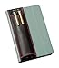Quiver Pen Holder For Notebook, Double Pen Holder, Full Grain Leather, Elastic, Reusable, Non-Adhesive, Fits A6 Pocket Notebooks, Journals, Planners And Diaries 5.5-6.5 Inches (14-16.5 cm) Tall