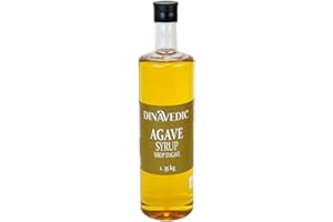 Dinavedic Pure Organic Agave Nectar - 1.35Kg | Syrup Sweetener, Sugar Alternative, 40% Sweeter Than Sugar, Bulk Size