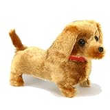 Walking Barking Wagging Tail Lucky Puppy Pet Dog Toy BATTERIES INCLUDED and Bonus EasyBuy Crayon Set - Bundle by EasybuySales
