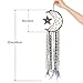 Alynsehom Dream Catchers for Kids Bedroom Handmade Star Moon Half Circle Net Blue Dream Catcher Gray Natural Feathers Wall Art Hanging Home Decorations Dorm Room Ornament Craft Gift