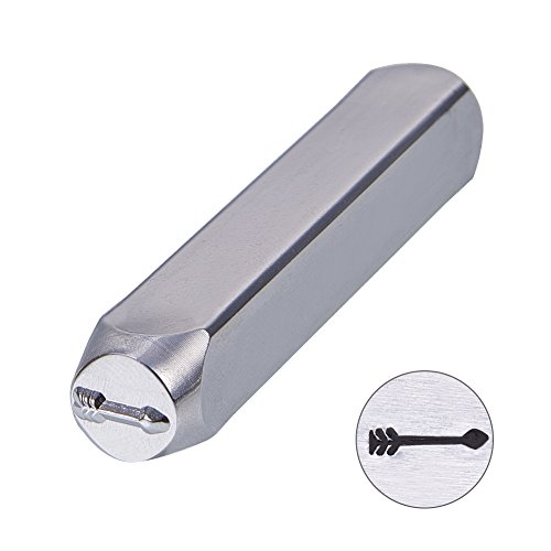 BENECREAT 6mm 1/4" Arrows Design Stamps, Metal Punch Stamp Stamping