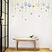 DKTIE Flower Wall Decals for Living Room Flowers Decorations for Wall Stickers for Bedroom Living Room Removale Art Decal
