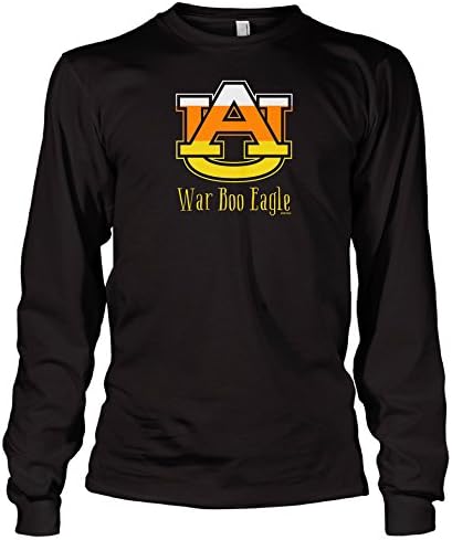 "War Boo Eagle" Auburn University Halloween Long Sleeve T-Shirt (Black, 3XL)