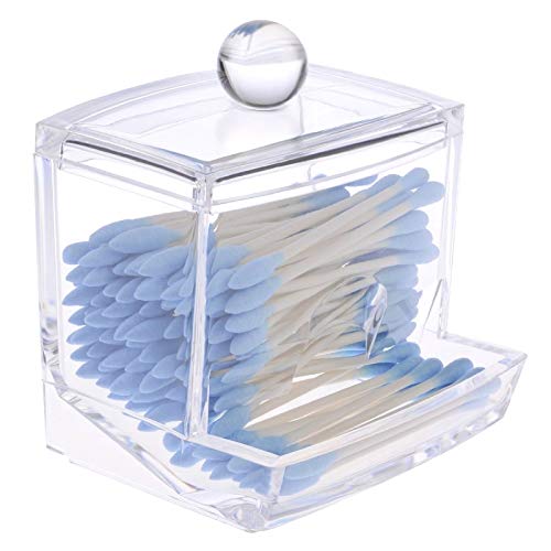 LAAT Acrylic Cotton Box Stems Holder Box CottonPad Dispenser