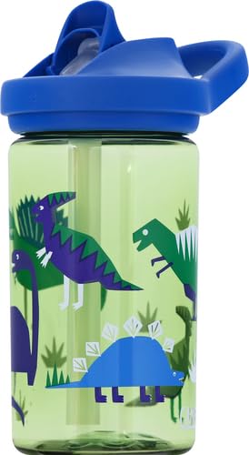 CamelBak Eddy+ Kids Bite Valve Straw Tritan Renew Water Bottle Green, 14oz - view 12