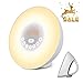 Sunrise Alarm Clock, Wake Up Light with 6 Nature Sounds, FM Radio, Color Light, Bedside Sunrise Simulator (White)