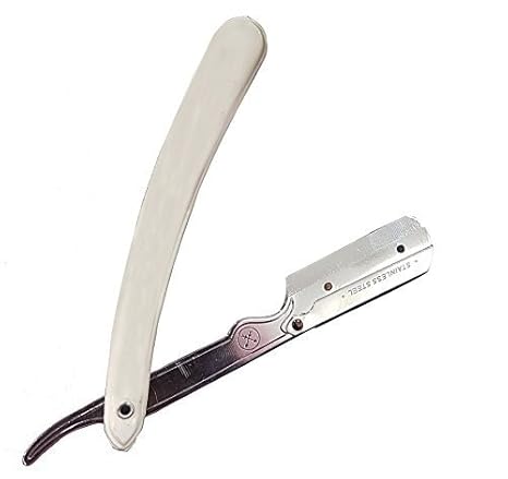 Buy Glan Hair Salon Razor Stainless Steel Straight Barber Folding