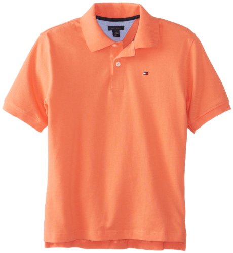 Tommy hilfiger big boys  short sleeve ivy polo shirt,dusky coral,…